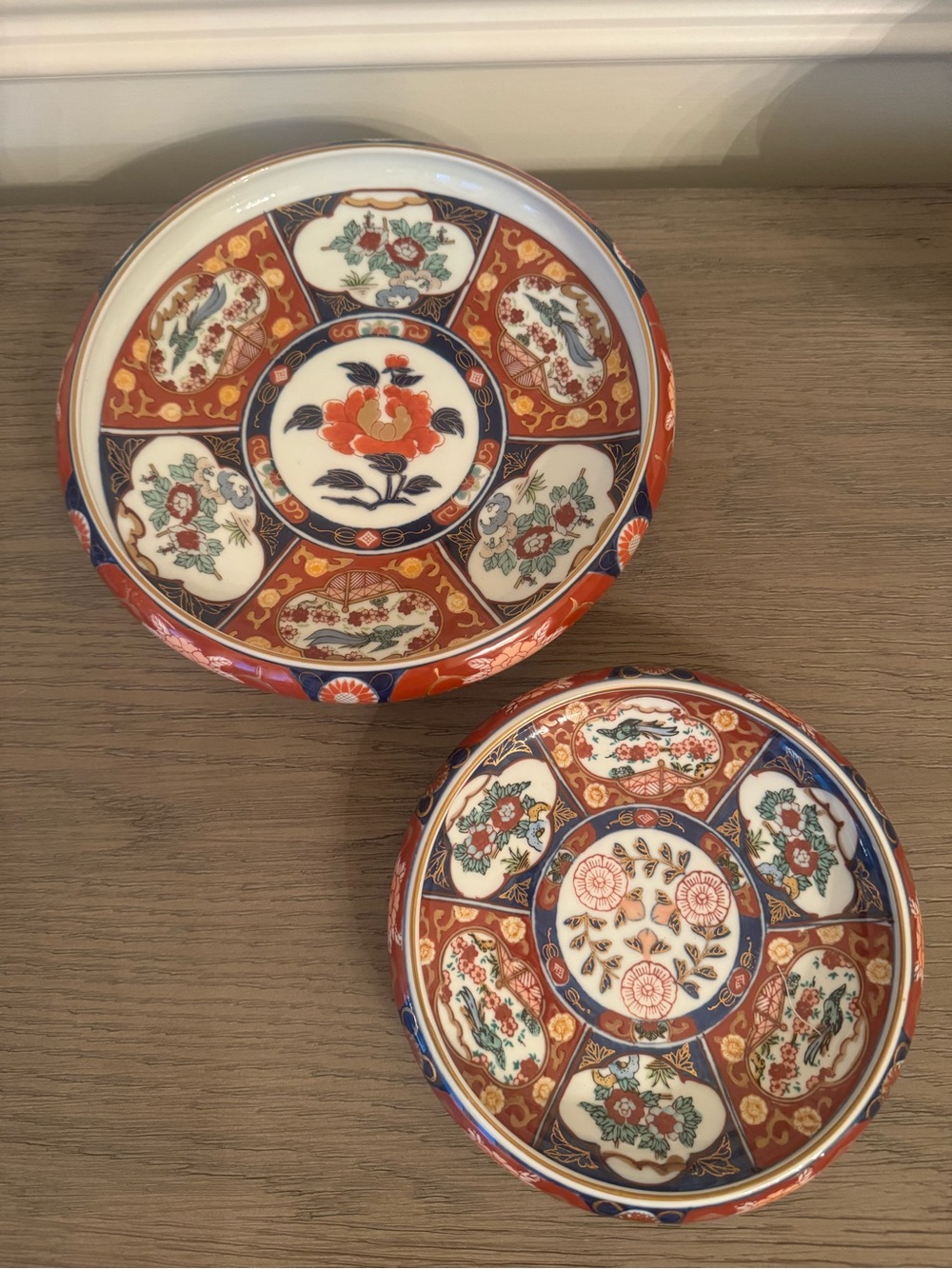 Gold Imari (Otagiri / Toyo Japan) bowls